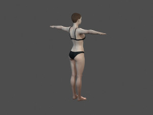 beautiful woman -rigged and animated for unreal engine 3D Модель
