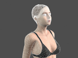 beautiful woman -rigged and animated for unreal engine 3D Модель