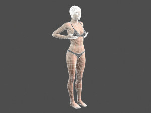 beautiful woman -rigged and animated for unreal engine 3D Модель
