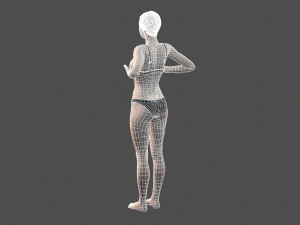 beautiful woman -rigged and animated for unreal engine 3D Модель