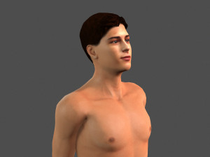 beautiful man -rigged 3d character Modèle 3D