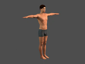 beautiful man -rigged 3d character 3D Model