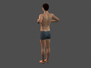 beautiful man -rigged 3d character Modèle 3D