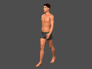 beautiful man -rigged 3d character 3D Model