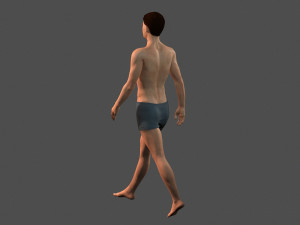 beautiful man -rigged 3d character Modèle 3D