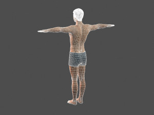 beautiful man -rigged 3d character Modèle 3D