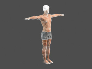 beautiful man -rigged 3d character Modèle 3D