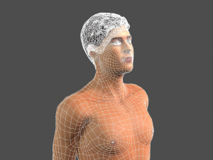 beautiful man -rigged 3d character Modèle 3D