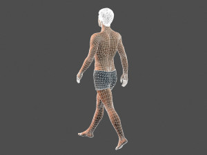 beautiful man -rigged 3d character Modèle 3D