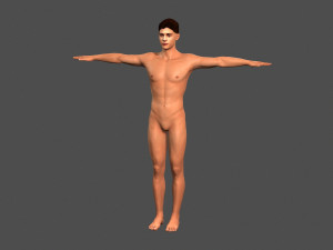 beautiful man -rigged 3d character 3D 모델