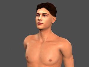 beautiful man -rigged 3d character 3D Model