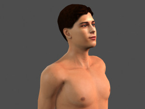 beautiful man -rigged 3d character 3D Model