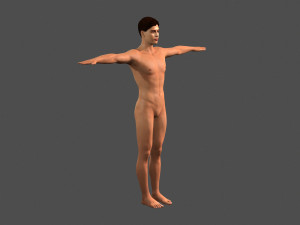 beautiful man -rigged 3d character 3D Model