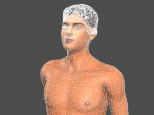 beautiful man -rigged 3d character 3D Model