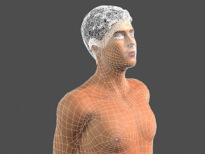 beautiful man -rigged 3d character 3D Model