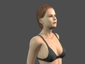 beautiful woman -rigged 3d character 3D Модель
