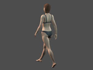 beautiful woman -rigged 3d character 3D Модель