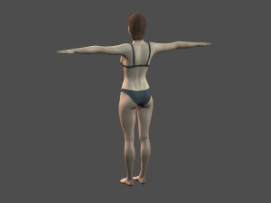 beautiful woman -rigged 3d character 3D Модель
