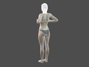 beautiful woman -rigged 3d character 3D Модель