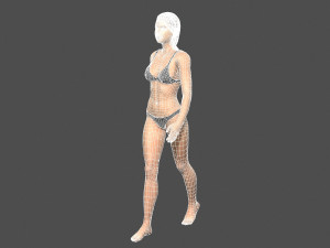 beautiful woman -rigged 3d character 3D Модель