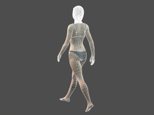 beautiful woman -rigged 3d character 3D Модель