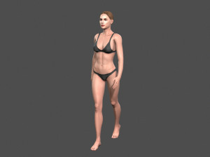 beautiful woman -rigged 3d character 3D 모델