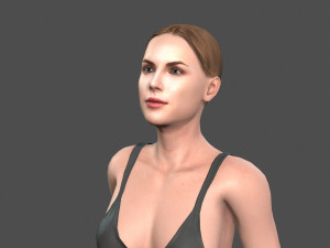 beautiful woman -rigged 3d character Modelo 3D