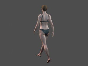 beautiful woman -rigged 3d character Modelo 3D