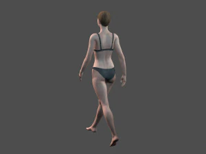 beautiful woman -rigged 3d character 3D Model