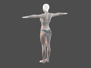beautiful woman -rigged 3d character 3D Model
