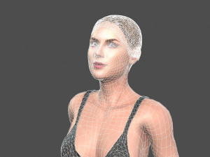 beautiful woman -rigged 3d character Modelo 3D