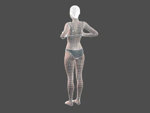 beautiful woman -rigged 3d character 3D Model