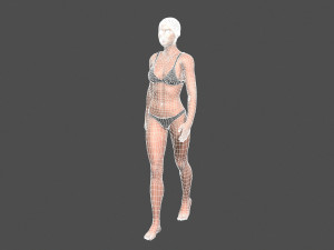beautiful woman -rigged 3d character Modelo 3D