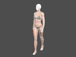 beautiful woman -rigged 3d character 3D Model