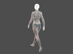 beautiful woman -rigged 3d character Modelo 3D