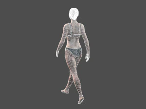 beautiful woman -rigged 3d character 3D Model