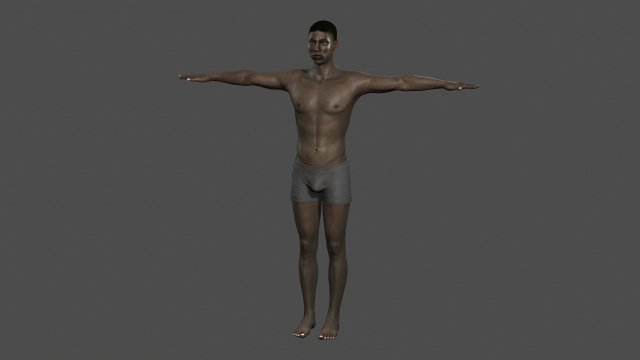 beautiful man -rigged 3d character Model 3D .c4d .max .obj .3ds .fbx .stl .blend 