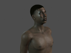 beautiful man -rigged 3d character Model 3D
