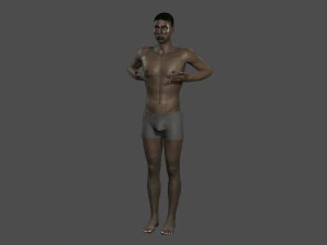 beautiful man -rigged 3d character 3D Model