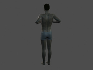 beautiful man -rigged 3d character Model 3D