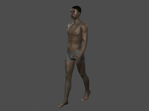 beautiful man -rigged 3d character Model 3D