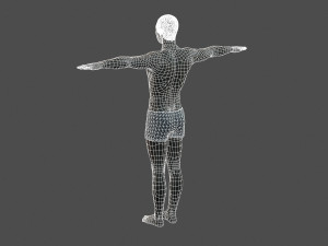 beautiful man -rigged 3d character Model 3D