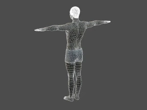 beautiful man -rigged 3d character 3D Model