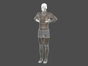beautiful man -rigged 3d character 3D Model