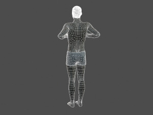 beautiful man -rigged 3d character Model 3D