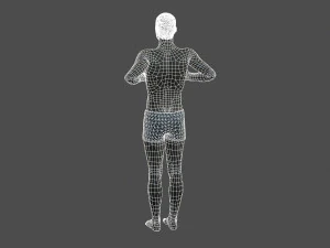 beautiful man -rigged 3d character 3D Model
