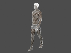 beautiful man -rigged 3d character Model 3D