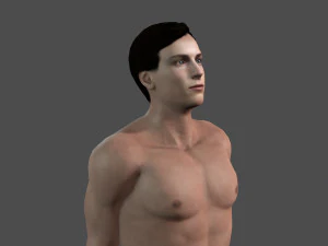 beautiful man -rigged 3d character 3D Model