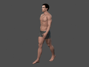 beautiful man -rigged 3d character 3D मॉडल