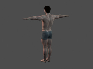 beautiful man -rigged 3d character 3D मॉडल